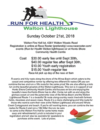 Poster for Run for Health: Walton Lighthouse