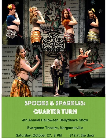 Poster for Spooks & Sparkles Bellydance Show