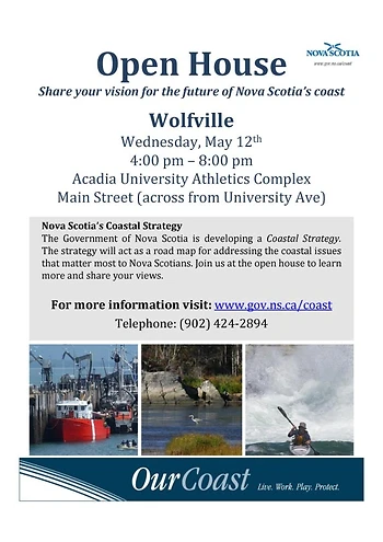 Poster for NS Coastal Strategy Open House