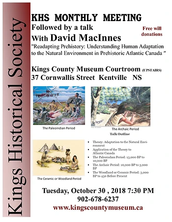 Poster for Readapting Prehistory with David MacInnes