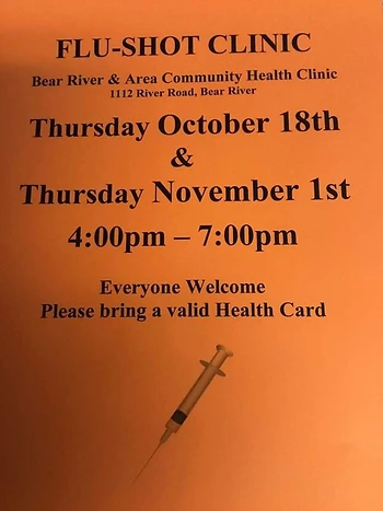 Poster for Flu Shot Clinic