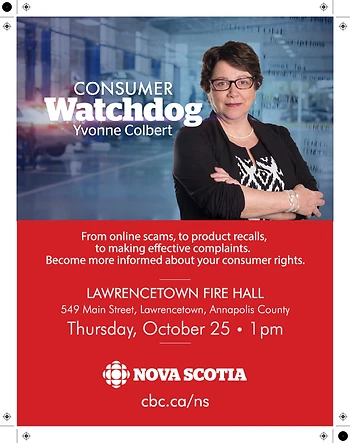 Poster for Consumer Watchdog Yvonne Colbert