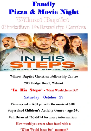 Poster for Family Pizza & Movie Night