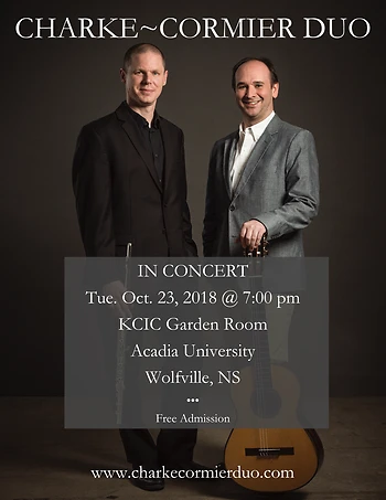 Poster for Charke Cormier Duo