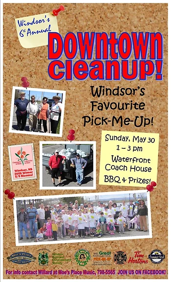 Poster for Annual Downtown CleanUp!