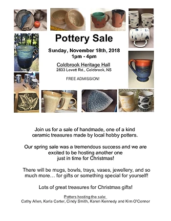 Poster for Pottery Sale