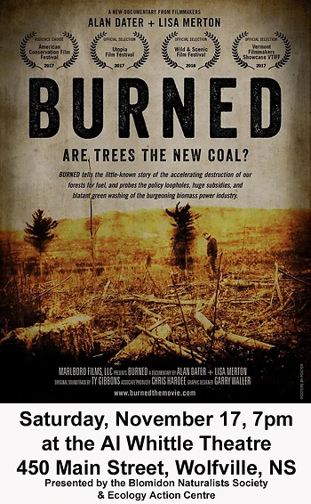 Poster for Burned ~ Are Trees The New Coal?