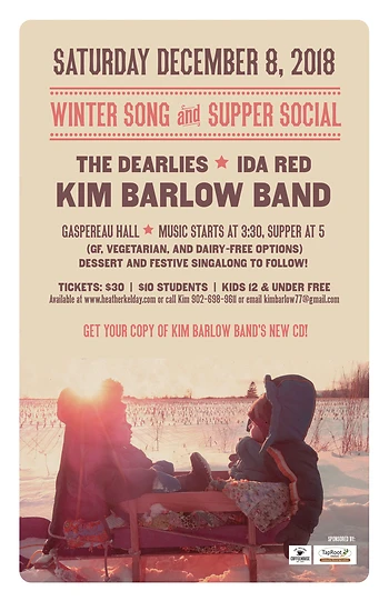 Poster for Winter Song & Supper Social