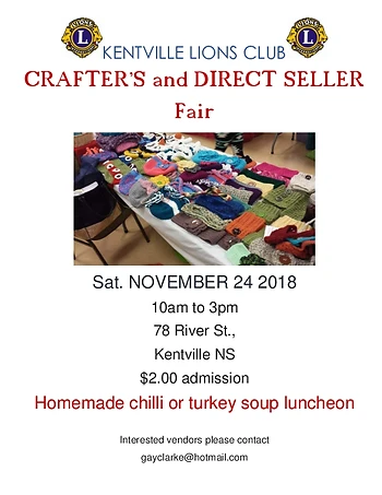 Poster for Crafter and Direct Seller Fair