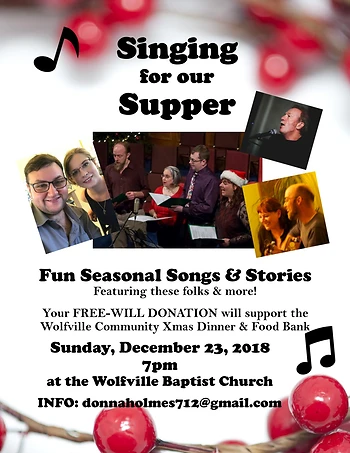 Poster for Singing for our Supper