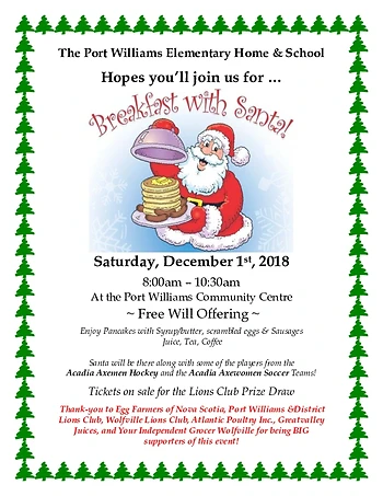 Poster for Breakfast with Santa