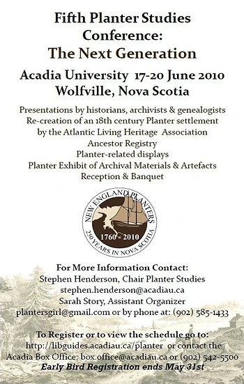 Poster for Fifth Planter Studies Conference