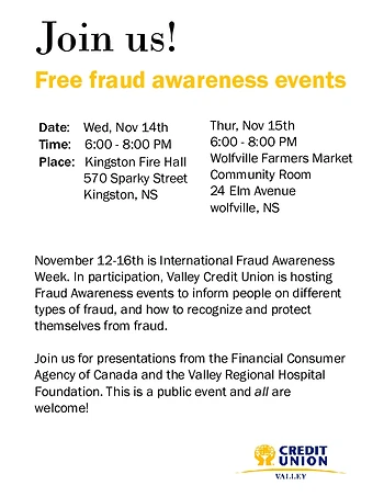 Poster for Public Fraud Awareness