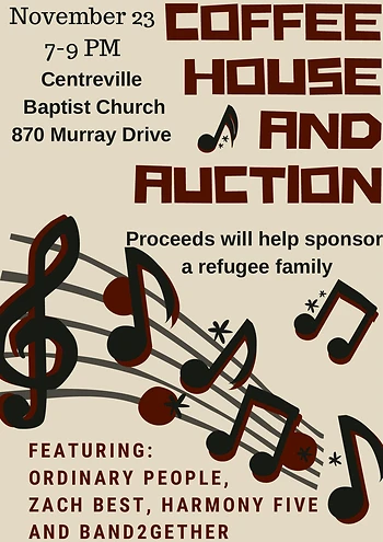 Poster for Coffee House and Auction