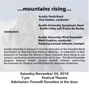 Poster for ...mountains rising...