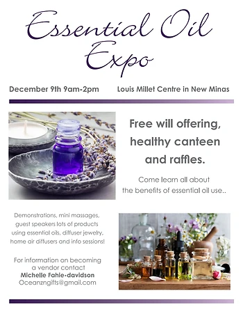 Poster for Essential Oil Expo