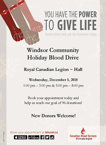 Poster for Blood Donor Clinic