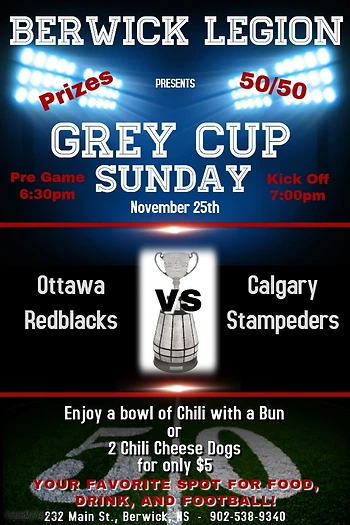Poster for Grey Cup Party