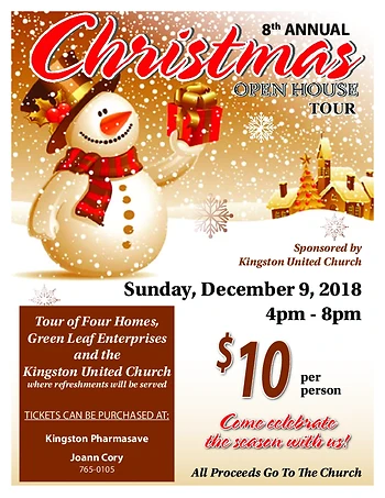 Poster for Christmas Open House Tour