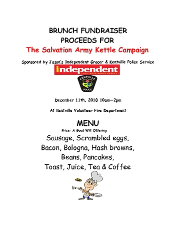 Poster for Brunch Fundraiser