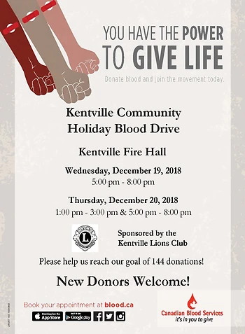 Poster for Blood Donor Clinic