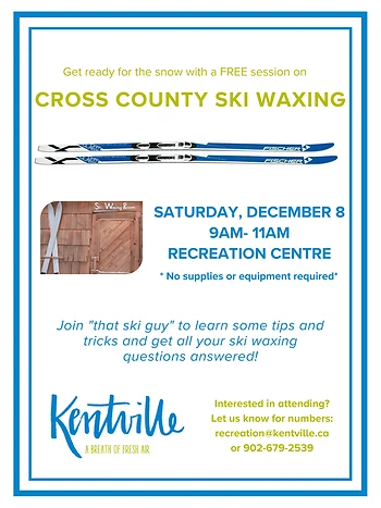 Poster for Cross Country Ski Waxing 