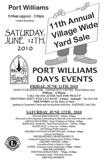 Poster for Port Williams Days