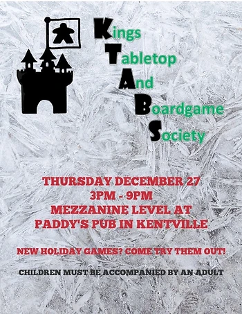 Poster for Holiday Games Day