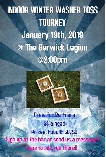 Poster for Indoor Washer Toss Tourney