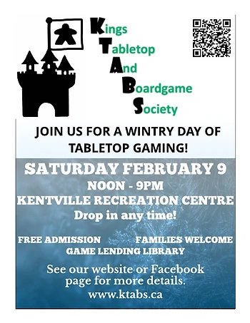 Poster for Wintery Games Day