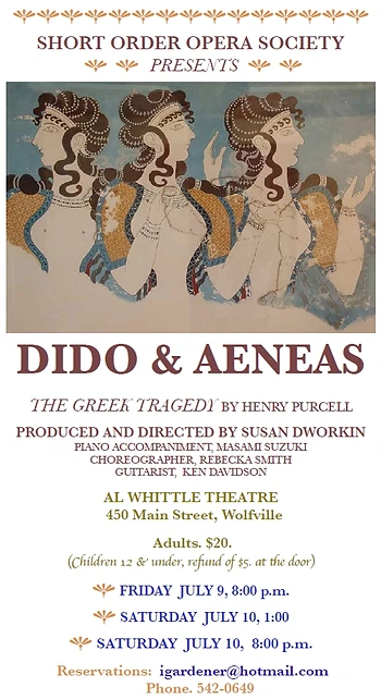 Poster for Dido and Aeneas