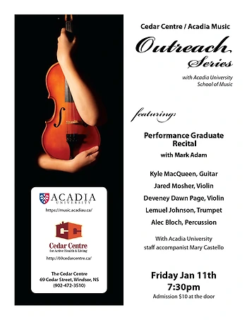 Poster for Performance Graduate Recital