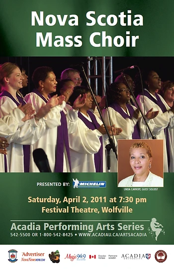 Poster for Nova Scotia Mass Choir