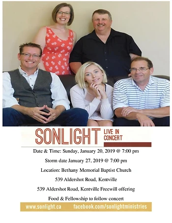 Poster for SonLight in Concert