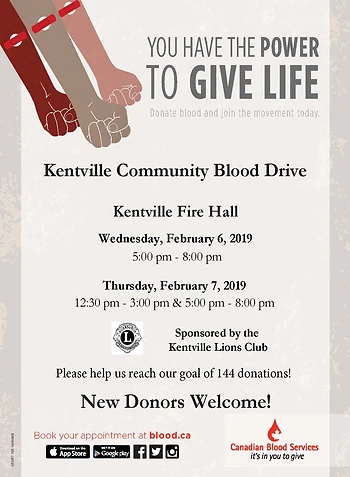Poster for Blood Donor Clinic