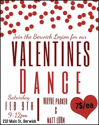 Poster for Valentines Day Dance
