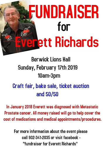 Poster for Fundraiser for Everett Richards