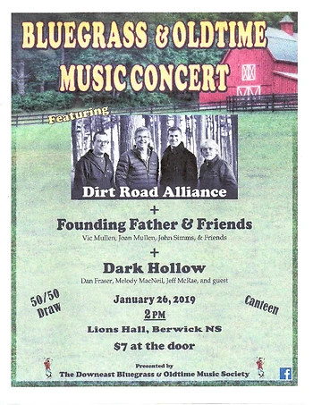 Poster for Bluegrass & Oldtime Music