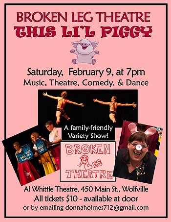 Poster for Broken Leg Theatre - This Lil' Piggy