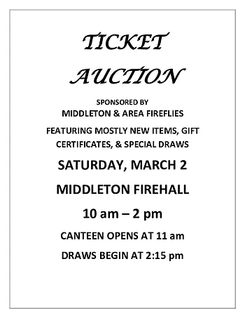 Poster for Fireflies Ticket Auction