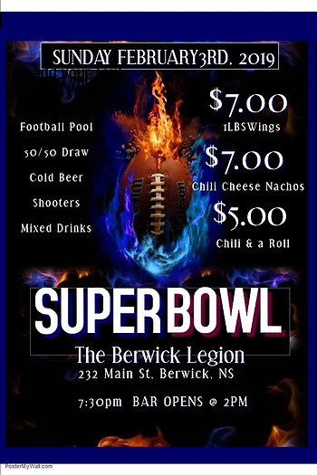 Poster for Superbowl Sunday with Wayne Parker