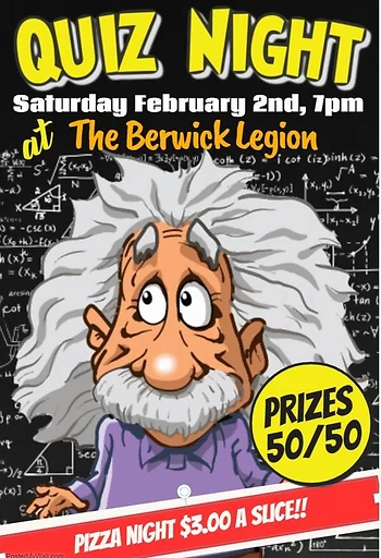 Poster for Quiz Night with Shandelle