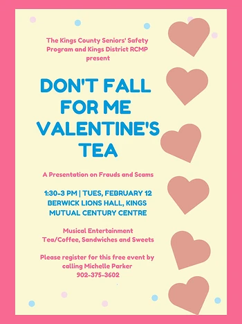 Poster for Don't Fall For Me, Valentine's Tea