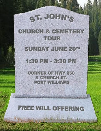 Poster for Church and Cemetery Tour