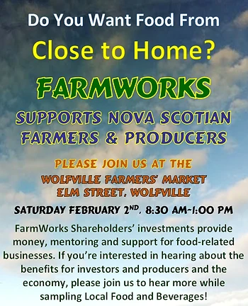 Poster for FarmWorks at the Market