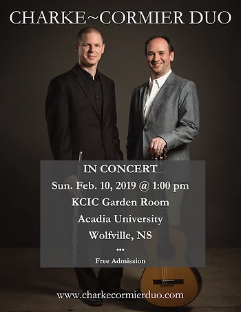 Poster for Charke~Cormier Duo