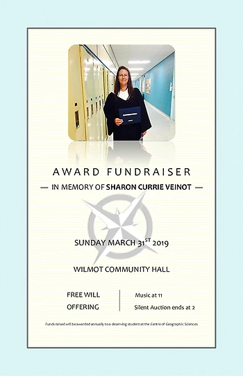 Poster for The Sharon Currie Veinot Award Fundraiser