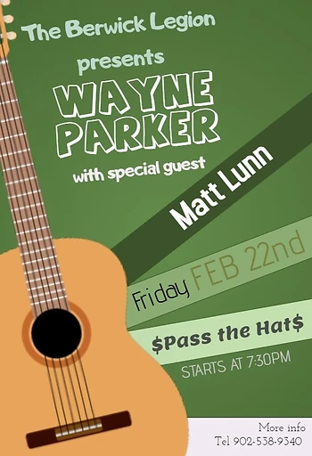 Poster for Wayne Parker with Special Guest Matt Lunn