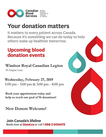 Poster for Blood Donor Clinic