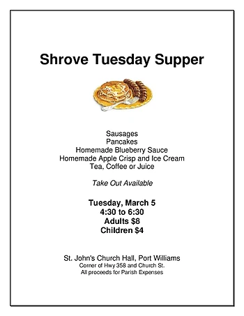Poster for Pancake Supper